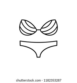 swimsuit icon. Element of clothes icon for mobile concept and web apps. Thin line swimsuit icon can be used for web and mobile