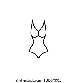 Swimsuit icon. Element of clothes icon for mobile concept and web apps. Thin line Swimsuit icon can be used for web and mobile