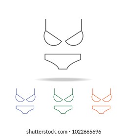 swimsuit icon. Element of a shopping multi colored icon for mobile concept and web apps. Thin line icon for website design and development, app development. Premium icon on white background