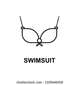 swimsuit icon. Element of summer clothes for mobile concept and web apps. Detailed swimsuit icon can be used for web and mobile. Premium icon on white background