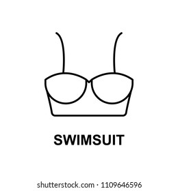 swimsuit icon. Element of summer clothes for mobile concept and web apps. Detailed swimsuit icon can be used for web and mobile. Premium icon on white background