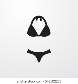 swimsuit icon illustration isolated vector sign symbol