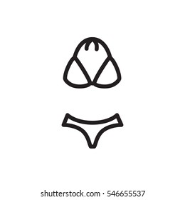 swimsuit icon illustration isolated vector sign symbol