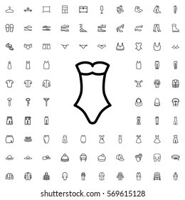 swimsuit icon illustration isolated vector sign symbol
