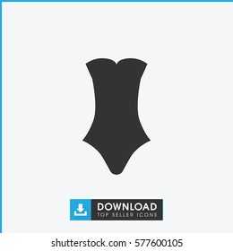 swimsuit icon illustration isolated vector sign symbol