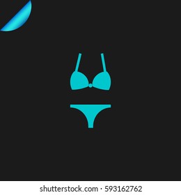 swimsuit icon illustration isolated vector sign symbol