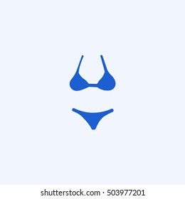 swimsuit icon, isolated, white background