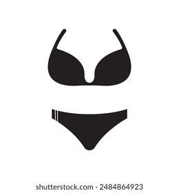 Swimsuit icon or logo illustration vector design