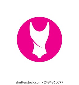 Swimsuit icon or logo illustration vector design