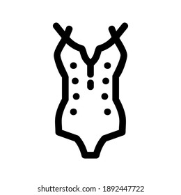 swimsuit icon or logo isolated sign symbol vector illustration - high quality black style vector icons
