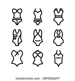 swimsuit icon or logo isolated sign symbol vector illustration - Collection of high quality black style vector icons
