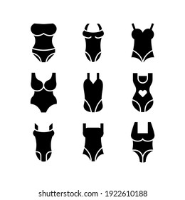 swimsuit icon or logo isolated sign symbol vector illustration - Collection of high quality black style vector icons
