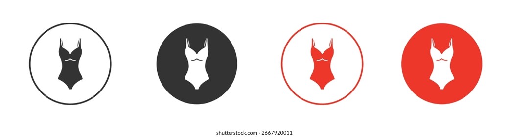 Ícone de maiô para logotipo, símbolo de sinal de vetor para design