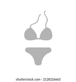 swimsuit icon on a white background, vector illustration