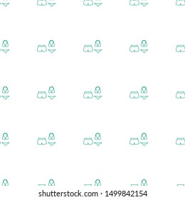 swimsuit icon pattern seamless white background. Editable line swimsuit icon. swimsuit icon pattern for web and mobile.