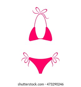 swimsuit icon - pink