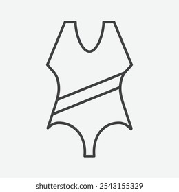 Swimsuit icon set. vector illustration.