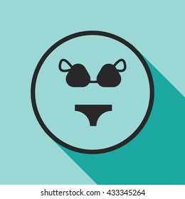 swimsuit icon. swimsuit sign