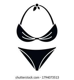 Swimsuit icon. Simple illustration of swimsuit vector icon for web design isolated on white background