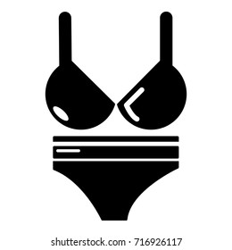 Swimsuit icon . Simple illustration of swimsuit vector icon for web design isolated on white background