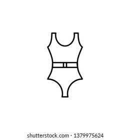 swimsuit icon. Simple thin line, outline vector of summer icons for UI and UX, website or mobile application