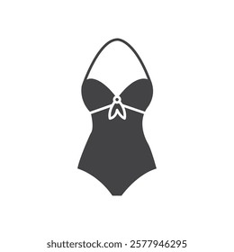 Swimsuit icon Simple thin line flat symbol