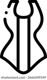 swimsuit icon. Thin Linear Style Design Isolated On White Background