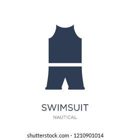 Swimsuit icon. Trendy flat vector Swimsuit icon on white background from Nautical collection, vector illustration can be use for web and mobile, eps10