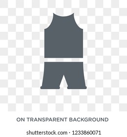 Swimsuit icon. Trendy flat vector Swimsuit icon on transparent background from Nautical collection. 