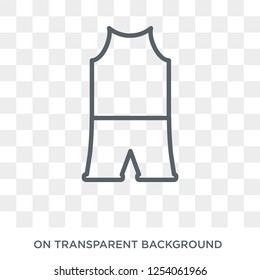 Swimsuit icon. Trendy flat vector Swimsuit icon on transparent background from Nautical collection. High quality filled Swimsuit symbol use for web and mobile