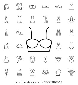 Swimsuit icon. Universal set of summer clothes for website design and development, app development