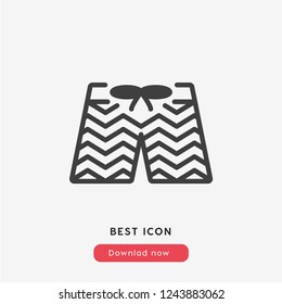 swimsuit icon vector