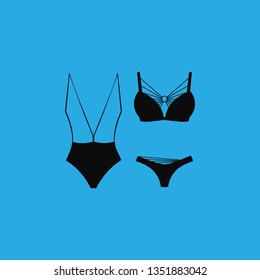 swimsuit icon vector