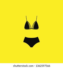 swimsuit icon vector