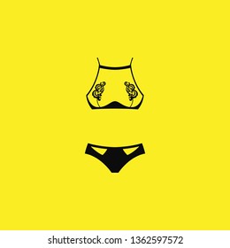 swimsuit icon vector