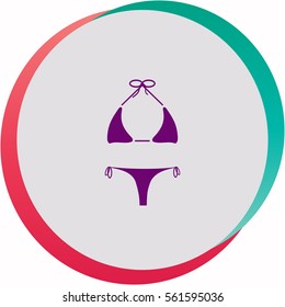 Swimsuit  icon. Vector design.