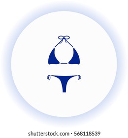 Swimsuit  icon. Vector design.