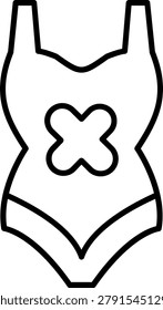 Swimsuit Icon Vector Element line icon design vector icons