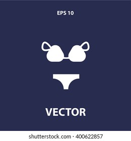 swimsuit icon. vector eps10 icon
