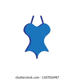 swimsuit icon vector flat style
