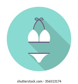 swimsuit icon, vector illustration
