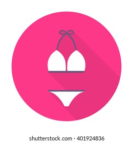 swimsuit icon. vector illustration