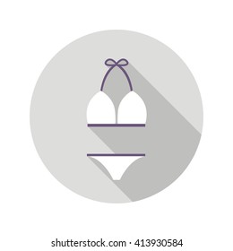 swimsuit icon. vector illustration