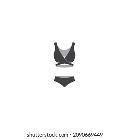 plantilla de diseño de ilustración de vector de icono de swimsuit.