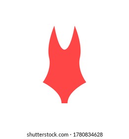 estilo plano de ilustración vectorial de icono de swimsuit. conjunto de iconos de verano.
