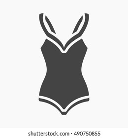 Swimsuit icon of vector illustration for web and mobile