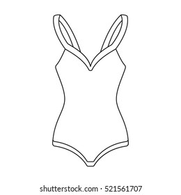 Swimsuit icon of vector illustration for web and mobile