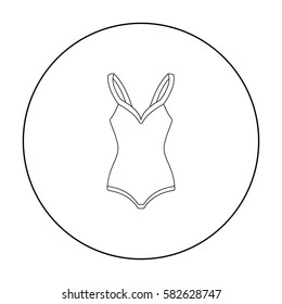 Swimsuit icon of vector illustration for web and mobile