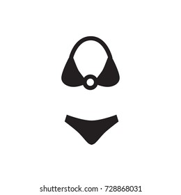 Swimsuit icon. Vector isolated icon for web and mobile on white background.