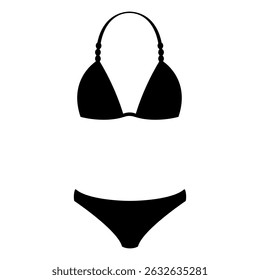 Swimsuit icon vector. Leotard illustration sign. Swimming suit symbol or logo.